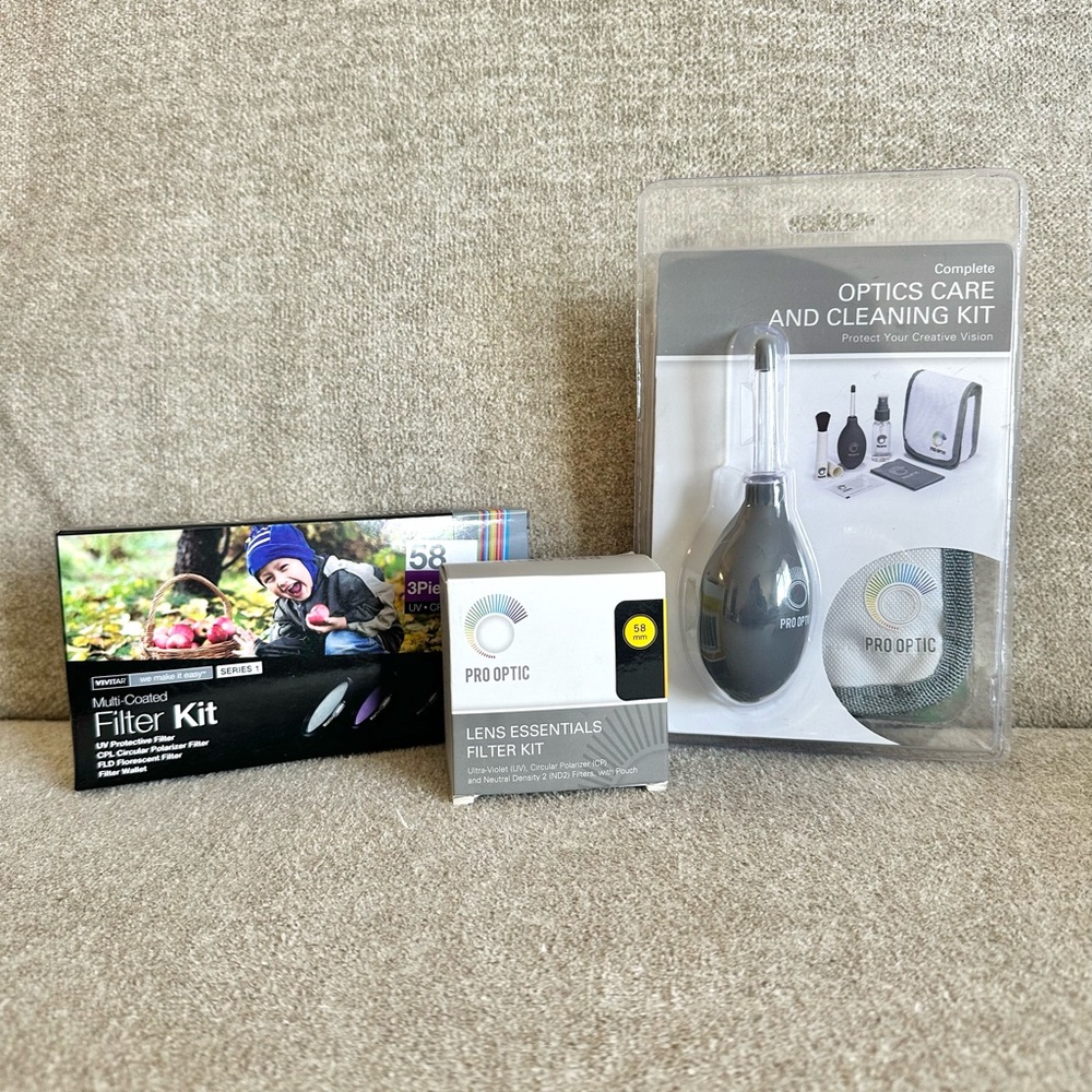 NWT DSLR Camera Pro Optic Cleaning Kit, Lens Filter Kits